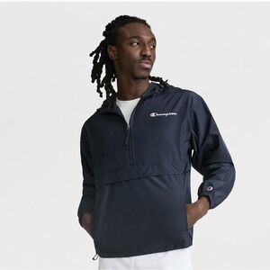 Champion V1012 Men's Packable Jacket, Size M Blue